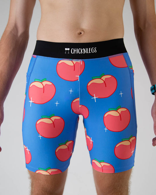 Men's Juicy Peaches 8" Half Tights
