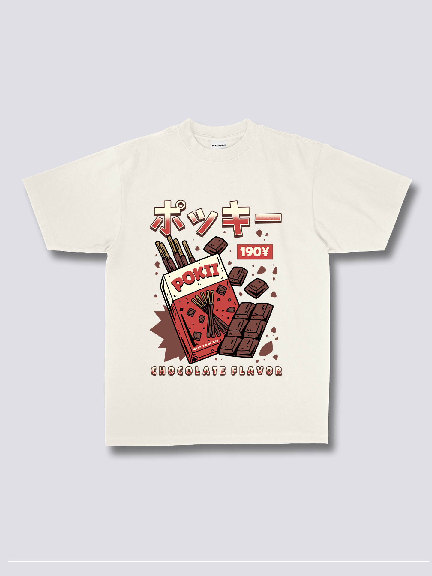 Front Print - Chocolate Pokii T-Shirt